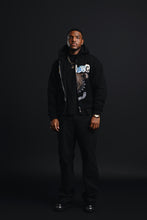 Load image into Gallery viewer, Black TopDawg Double Zip Hoodie
