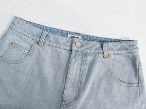 Blue Denim Shorts