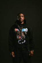 Load image into Gallery viewer, Black TopDawg Double Zip Hoodie
