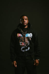 Black TopDawg Double Zip Hoodie