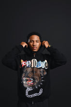 Load image into Gallery viewer, Black TopDawg Double Zip Hoodie
