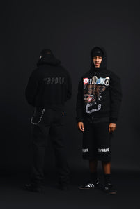 Black TopDawg Double Zip Hoodie